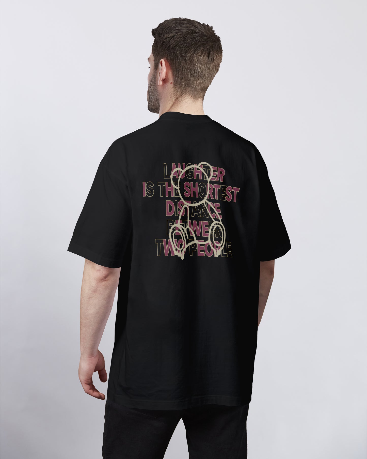 Bear Bridged by Laughter Oversized Tee