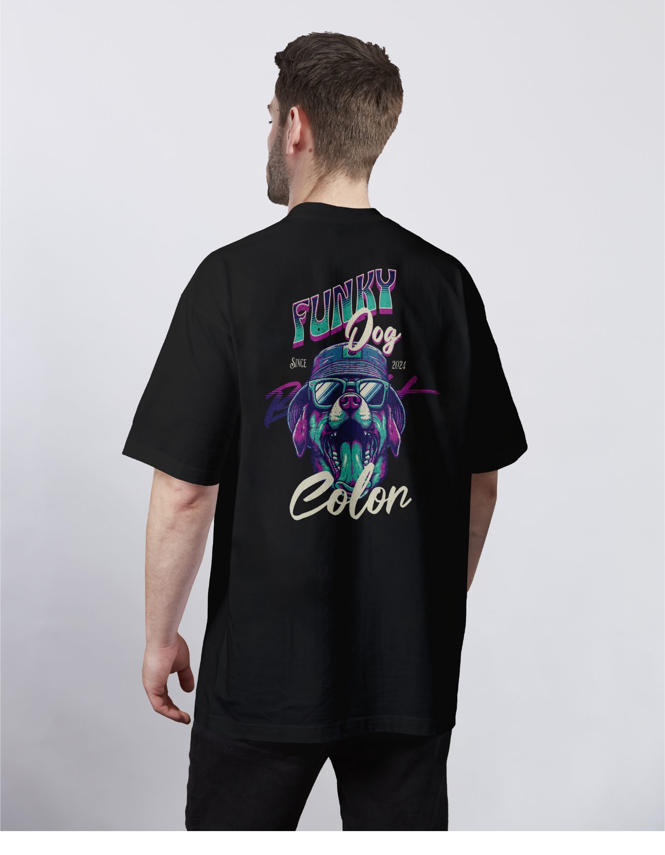 Dog: Funky Pup in Shades Oversized Tee