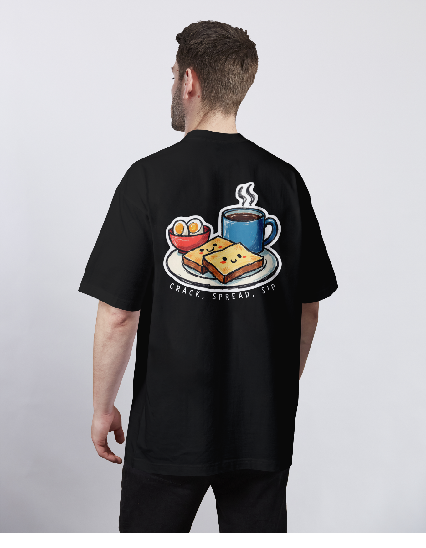 Kaya Morning Breakfast Lah Oversized Tee