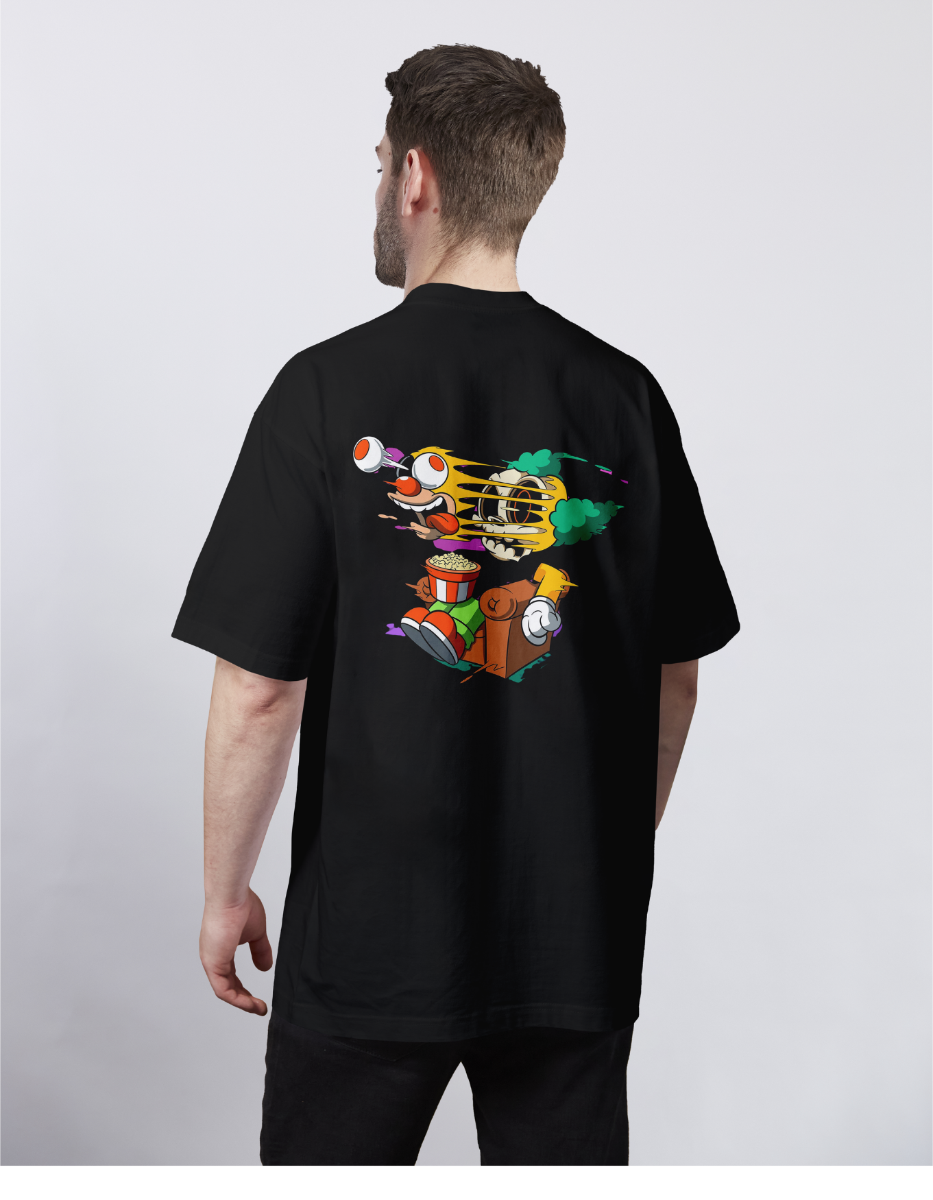 Skeleton - The Simpsons: Popcorn Break Oversized Tee