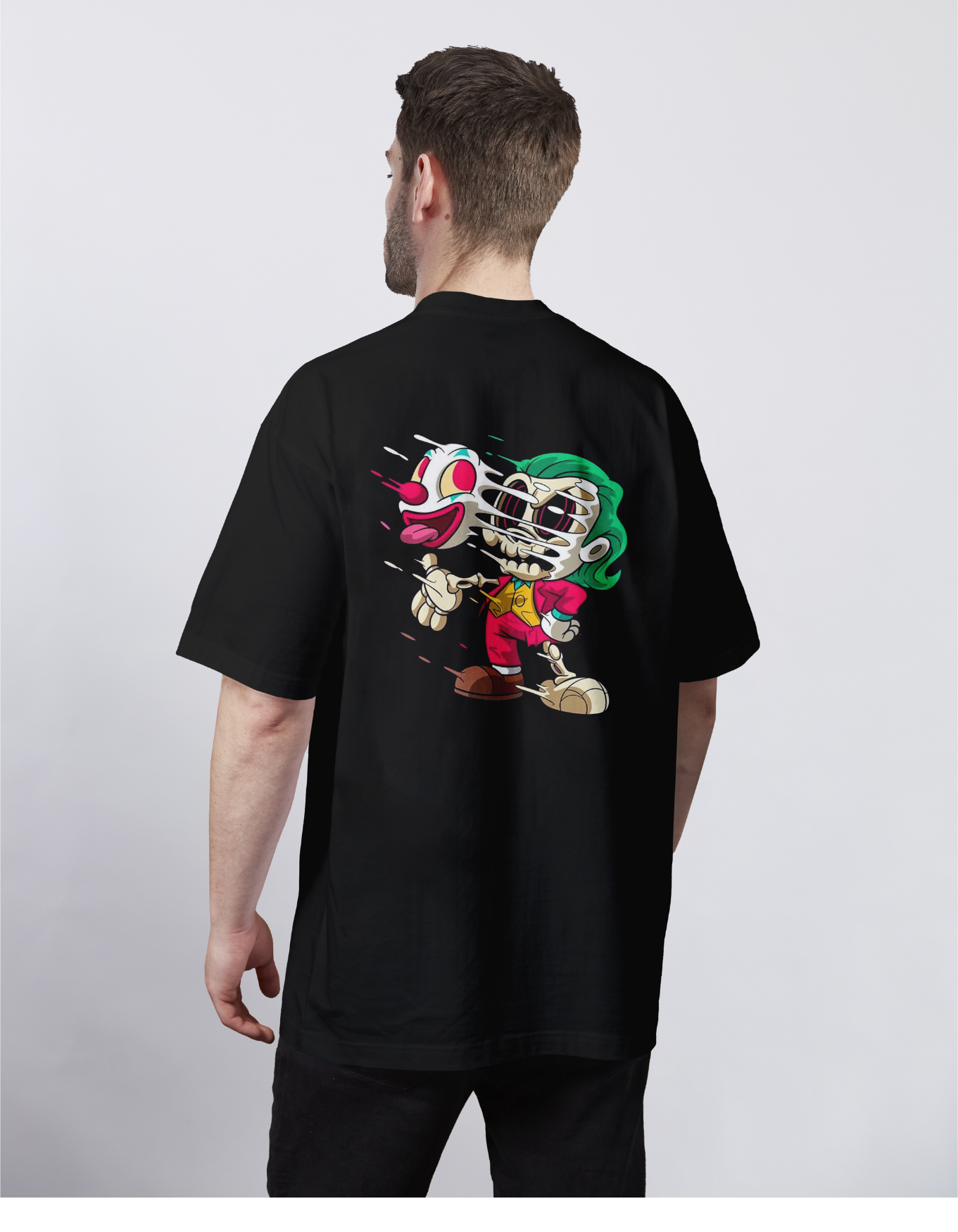 Skeleton: Joker Born to Stand Alone Oversized Tee