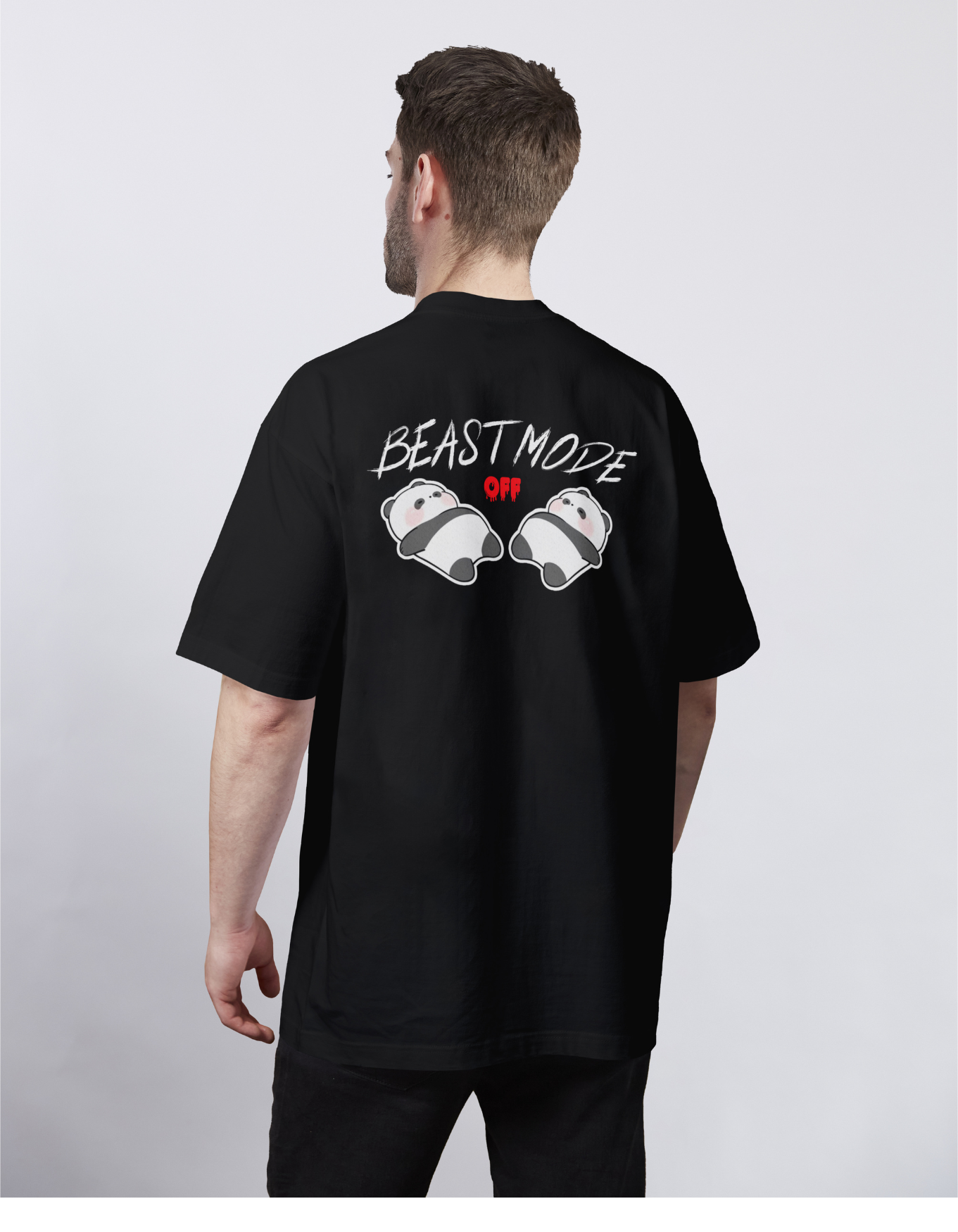 GYM: Beast Mode Off Oversized Tee
