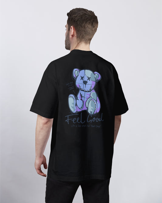 Couple: Blue Vibes, Happy Hearts Oversized Tee