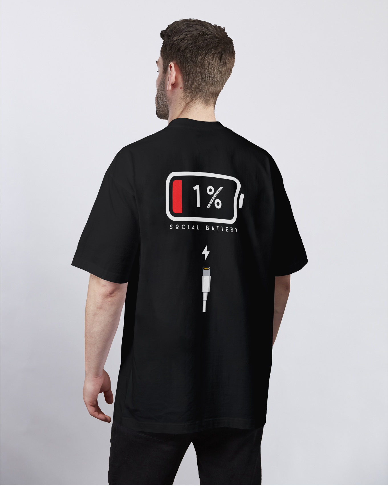 Social Battery Oversized Tee