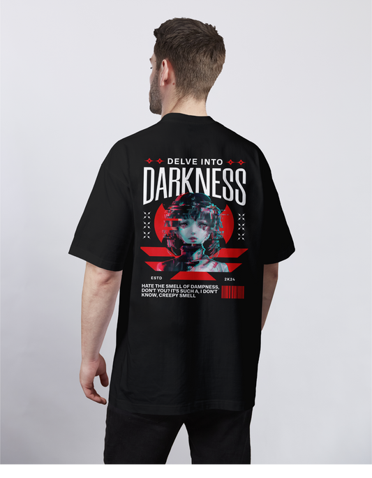 Glitched Girl: Dive Into Her Darkness Oversized Tee