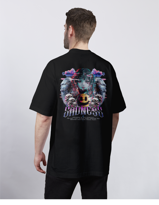 Glitched Girl: Buried Sadness Oversized Tee
