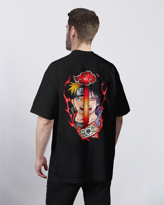 Naruto & Sasuke: Blazing Spirits Oversized Tee