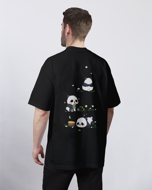 Panda Mode: Chill, Laid Back Life Oversized Tee