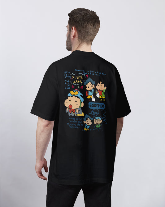 Crayon Shin-Chan: Delivers Trouble Daily Oversized Tee