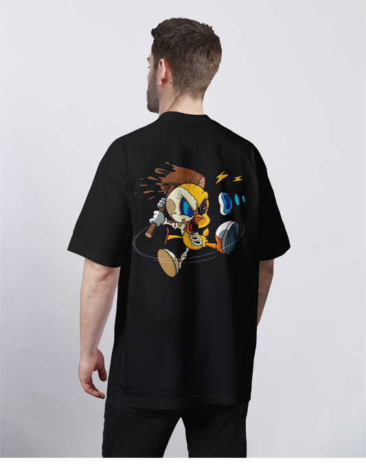 Skeleton: Tweety Bird Off The Bat Oversized Tee