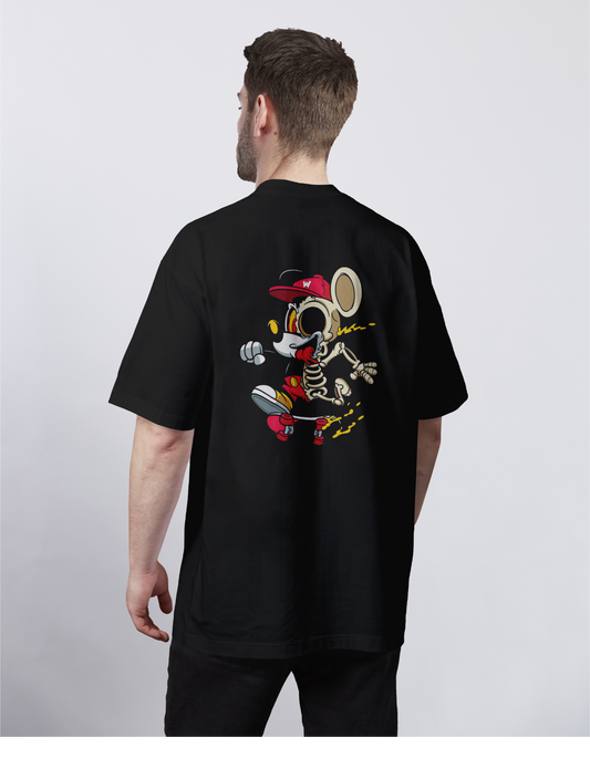 Skeleton: Mickey Mouse on the go Oversized Tee