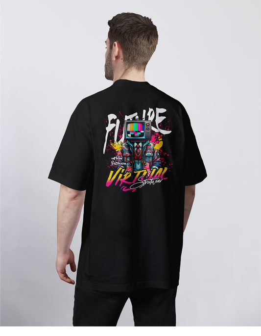 Couple: Virtual Override Pixel Persona in Pink Oversized Tee