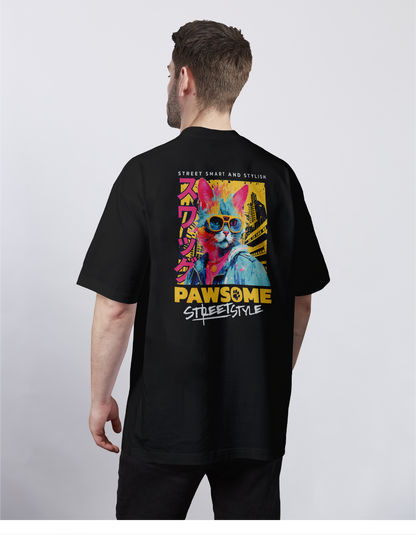 Paws & Shades, Street Style Oversized Tee
