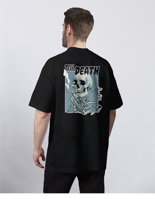 Skull: Death Smokes Oversized Tee