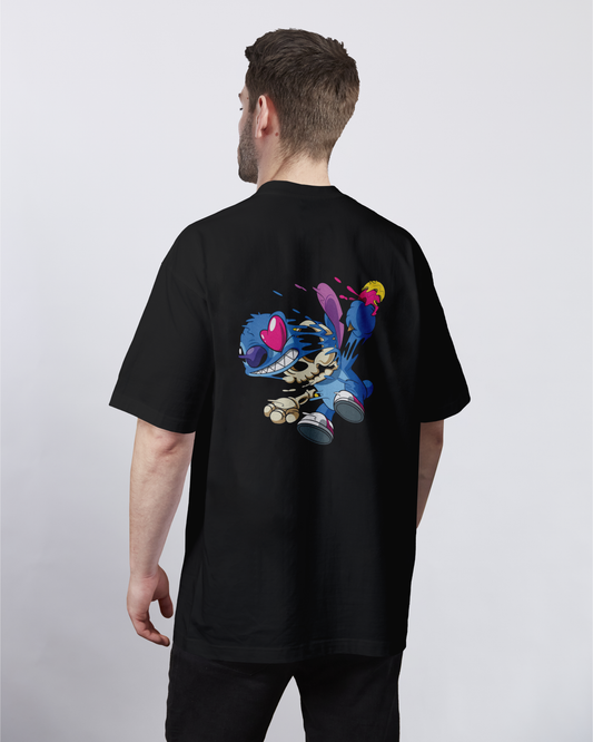 Skeleton - Stitch In Pieces Oversized Tee