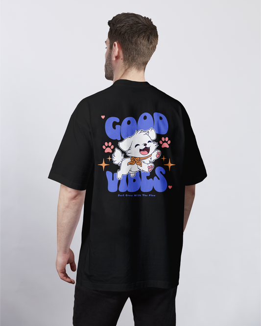 Dog/Couple: Fluffin’ Vibin’ Oversized Tee
