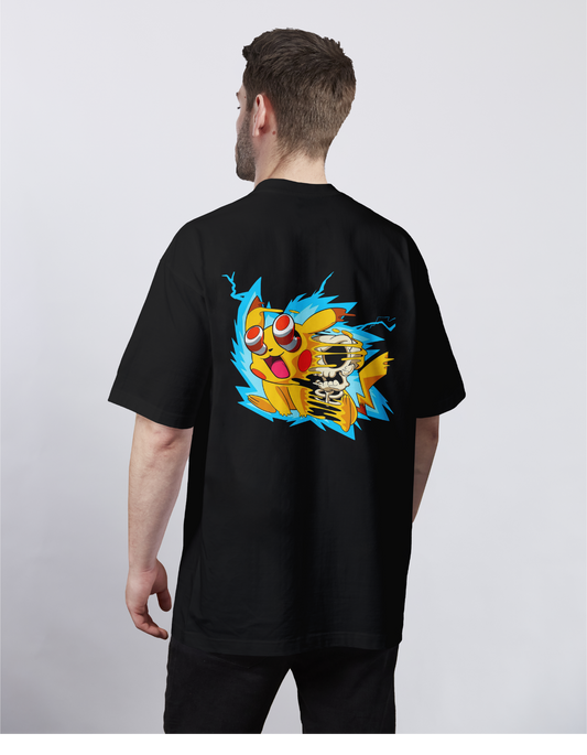 Skeleton: Pikachu Overcharged Oversized Tee