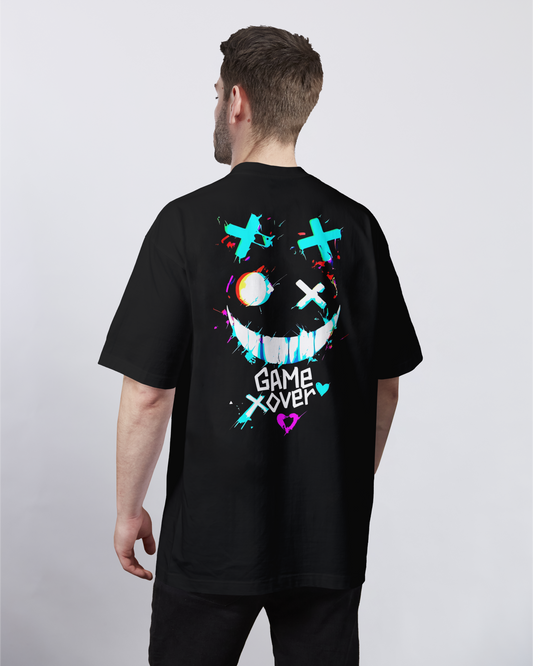 Glow & Grin Game Over Oversized Tee